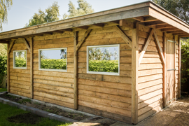 Houten Schuur Bouwen van Bestaande materialen Bouwbedrijf van Asperen Bouw Sneek Friesland